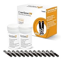 CareSens N Blood Glucose Test Strips (100 ct) - Only for CareSens N Family Meter Kits…