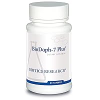 Biotics Research BioDoph7 Probiotics Prebiotics Promotes Healthy Gut, Digestion Relief and Clearer Skin 60 Capsules