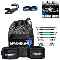 All Star Cheer Kit – Improve Cheerleader Fitness and Performance, Flexibility Stunt Strap, Tumble Pro Ankle Straps, Cheerleading Equipment - Better Jumps, Stunts and Tumbling