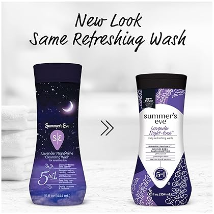 Summer's Eve Lavender Night-time Daily Refreshing All Over Feminine Body Wash, Removes Odor, pH balanced, 12 fl oz