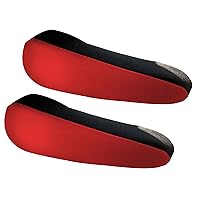 FH Group Flat Cloth Fabric Red Armrest Cover Semi-Universal Fit, One Pair Red