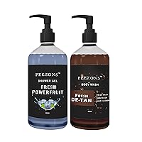 Combo Of Fresh Power Shower Gel Fruit And Fresh De-Tan Body Wash For Soft And Smooth Skin (300 ML) - PZ-26