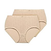 2-Pack Floral Jacquard Slimming Body Shaper Panties, Medium Control #51070557A