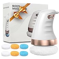 Cellulite Massager Electric, Body Sculpting Machine with 6 Skin Friendly Washable Pads, Beauty Sculpt Massager for Belly Legs Arms