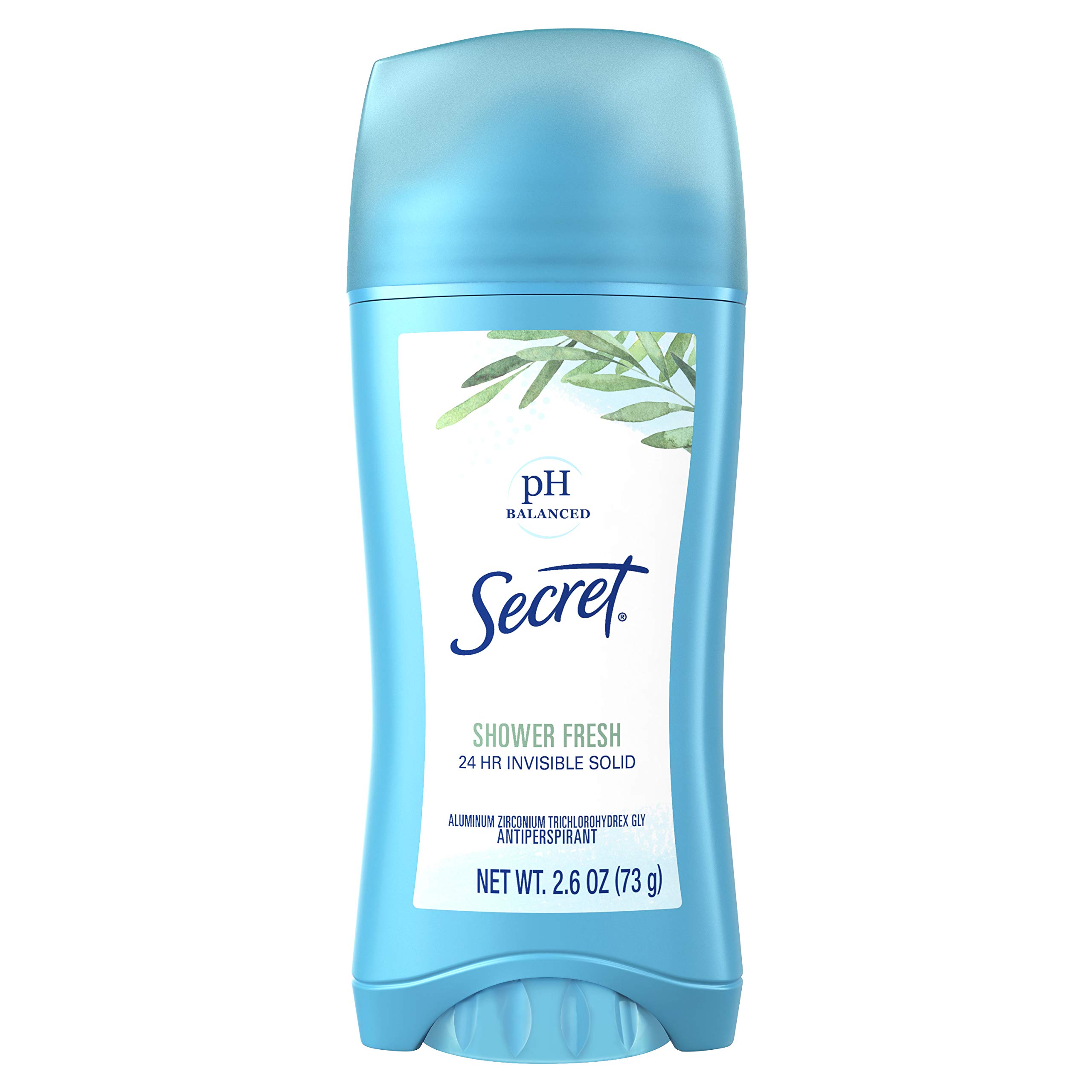 Secret Antiperspirant Deodorant Women, Shower Fresh Scent, Invisible Solid 2.6 Oz (Pack of 6)