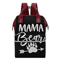 Mama Bear Women's Laptop Backpack Travel Nurse Shoulder Bag Casual Mommy Daypack
