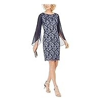 Connected Apparel Womens Lace Sheath Dress