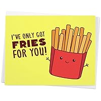 Funny Kawaii French Fries Love Card