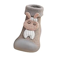 Baby Boy Booties, Kids Toddler Baby Boys Girls Solid Warm Knit Soft Sole Rubber Shoes Socks Slipper Stocking