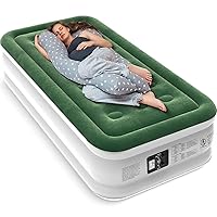 Air Mattress with Built in Pump - Upgraded Twin Blow Up Mattress, 2 Mins Quick Self Inflatable with Double Air Chamber,18