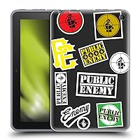 Head Case Designs Officially Licensed Public Enemy Collage Graphics Soft Gel Case Compatible with Amazon Fire 7 2022