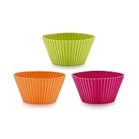 Lekue Big Muffin Cups, Multicolor, Set of 6