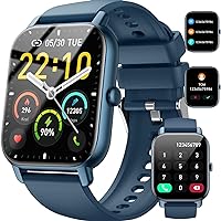 Smart Watch Fitness Tracker with Heart Rate Monitor, Blood Pressure, Blood Oxygen Tracking, 1.85inch Smartwatch Fitness Watch for Women Men Compatible with Android iOS