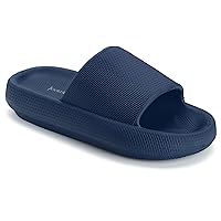 Joomra Pillow Slippers for Women and Men Non Slip Quick Drying Shower Slides Bathroom Sandals | Ultra Cushion | Thick Sole