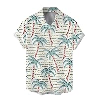 Hawaiian Shirts for Men Funny Big and Tall Summer Tshirt Casual Stylish Button Down Y2K Western Ocean Sweatshirts