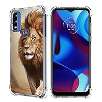 Case for Moto G Pure/Moto G Power 2022/Moto G Play 2023,Muscular Lion Drop Protection Shockproof Case TPU Full Body Protective Scratch-Resistant Cover for Motorola Moto G Pure