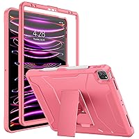 Soke Case for iPad Pro 12.9 Inch 6th/5th/4th Generation(2022/2021/2020 Release), Rugged Shockproof Protective Cover with Built-in Kickstand for Apple iPad Pro 12.9 - Watermelon