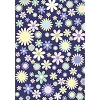 Notebook: Cute Floral Print Journal For Kids | 120 Pages, Lined, 7 x 10 in (17.78 X 25.4 cm) - Blue (Creative Kids Journals)