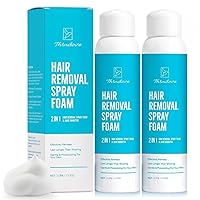 Hair Removal Spray Foam & Cream: For Women and Men Face, Bikini, Legs, Arms, Underarms, Armpit, Public & Private hair - Soothing, Effective, Painless Body Depilatory Foam for Sensitive Skin- 1 pack