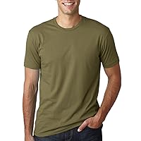 Next Level Mens Premium Fitted Short-Sleeve Crew T-Shirt - Midnight Navy + Military Green (2 Pack) - Small