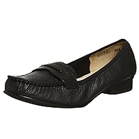 Ros Hommerson Women's Dominic Penny Loafer,Black Calf,4.5 M US