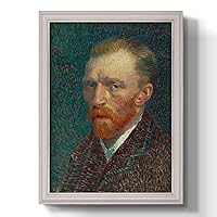Renditions Gallery Vintage Canvas Wall Art White Framed Artwork Van Gogh Abstract Portrait Paintings & Prints for Bedroom Dining Living Room Office Home Kitchen Wall Hanging Decor - 21