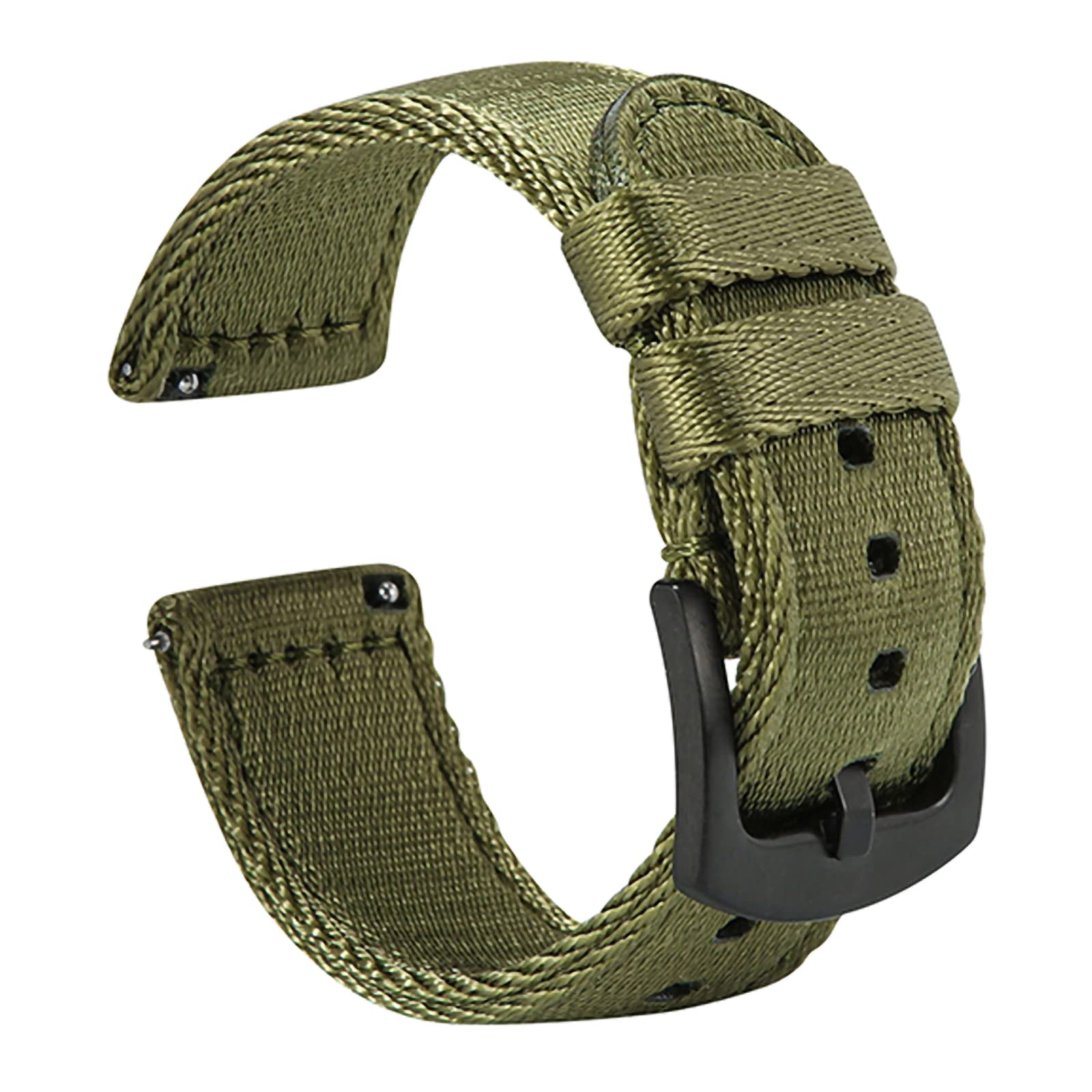 WOUKUP Military Quick Release Nylon Watch Bands Premium Seat Belt Material Watch Strap 18mm 20mm 22mm Watchband for Men and Women