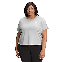 THE NORTH FACE Women's Wander Short Sleeve Tee (Standard and Plus Size), TNF Light Grey Heather, 3X