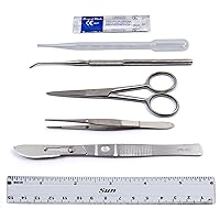 Dissection Kit for Biology Lab & Anatomy - Stainless Steel Scalpel Knife Set for Medical & Veterinary Students, KIT1019-7 Pcs