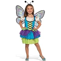 Rubie's Girl's Glittery Blue Butterfly Costume