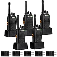 Retevis RB68 Walkie Talkies for Adults,New Version of H-777,Portable FRS Two-Way Radios,USB-C Charging,Emergency Alarm, Rechargeable 2 Way Radio for Family Camping Hotel Retail(5 Pack)
