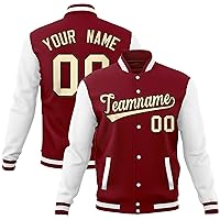 KXK Personalized Varsity Jacket Custom Men Women Casual Baseball Letterman Bomber Jackets Stitched Letters Number