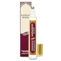 Sandalwood Perfume for Women and Men, Alcohol-Free Hypoallergenic Vegan Fragrance Oil Roll-On