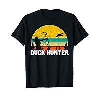 Duck Hunter Retro Sunset Hunting Season Bow Arrow Hunt Gift T-Shirt