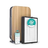 Alen Air Purifiers for Home Large Room Up To 800 Sq Ft - BreatheSmart 45i HEPA Air Purifier w/ Pure Filter - Captures Allergens Dust Mold & Germs Perfect for Bedrooms & Home Office- Oak