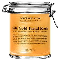 Gold Facial Mask Provides Vitamin, Help Reduces the Appearances of Fine Lines and Wrinkles, Ancient Gold Face Mask Formula - 8.8 Oz