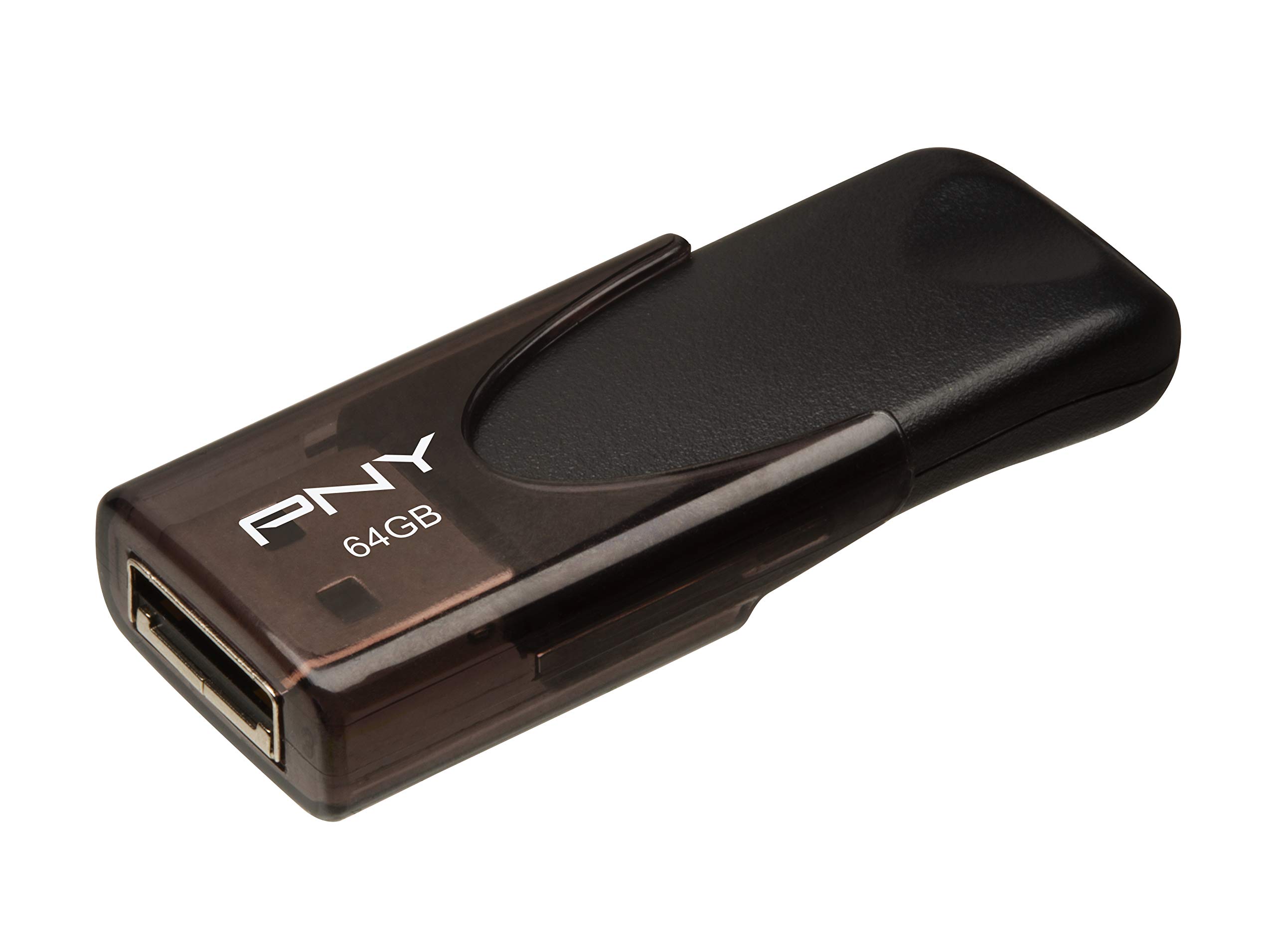 PNY 64GB Attaché 4 USB 2.0 Flash Drive, Black