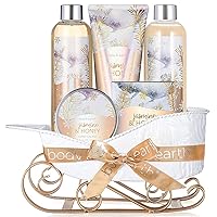 Spa Gift Set for Women, Bath and Body Set with Ocean & Jasmine & Honey Scent, 11 Pcs Gifts for Women,