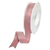 Morex Ribbon 2219.22/25-609 Herringbone Polyester, 7/8