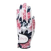 Glove It Ladies Golf Glove - Lightweight and Soft Cabretta Leather Golf Glove for Womens, Features UV Protection - Peonies & Pars