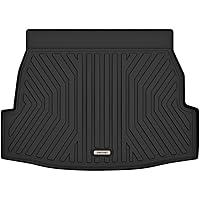 EDRO Cargo Liner Trunk Liner Compatible with 2019-2024 Toyota RAV4, Not Full Coverage Floorboard, Unique Black TPE All-Weather Guard