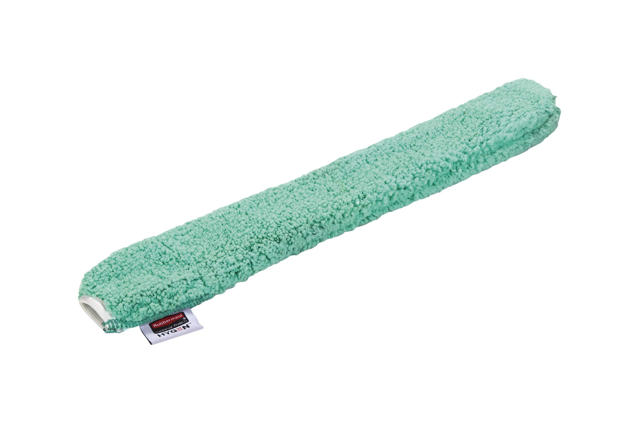 Rubbermaid Commercial Products HYGEN Microfiber Dusting Wand Replacement Sleeve, 22.7-Inch, Green, Cleaning for Ceiling/Tall Spaces