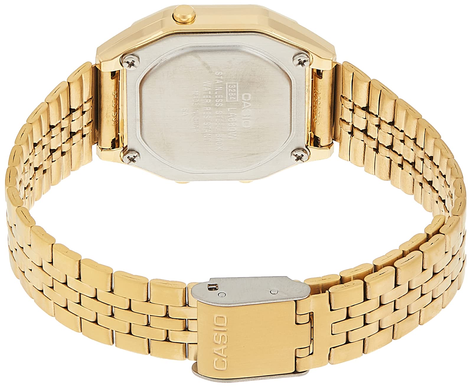 Casio LA680WGA-4C Women's Vintage Gold Tone Alarm Digital Watch