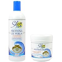 Silicon Mix Proteina De Perla & Shampoo 16 Oz Hair Treatment and Shampoo 16oz