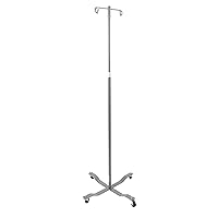 Drive Medical Economy Removable Top I. V. Pole, Silver Vein
