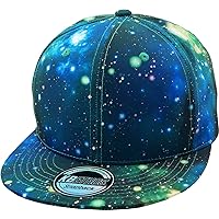 Galaxy Leaf Hologram Floral Aztec Bandana Print Brim Snapback Hat Baseball Cap