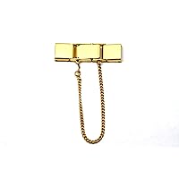 8MM Gold Stainless Steel Locking Buckle Watch Band Strap Clasp W Safety Chain