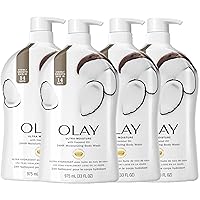 Olay Ultra Moisture Body Wash for Women, Coconut Oil Scent, 30 fl oz (Pack of 4)