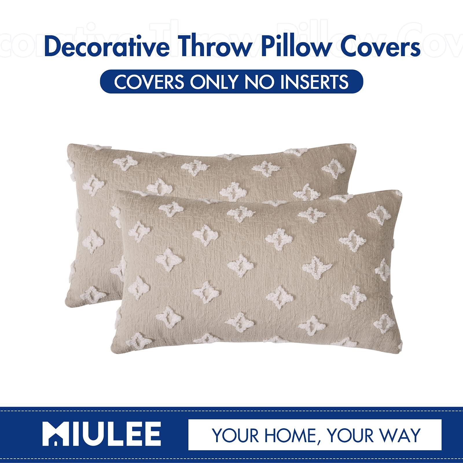 Mua MIULEE Set of 2 Decorative Throw Pillow Covers Rhombic ...