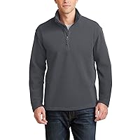 Mens Sweater Value Fleece Quarter Zip Midweight Pullover Sweater